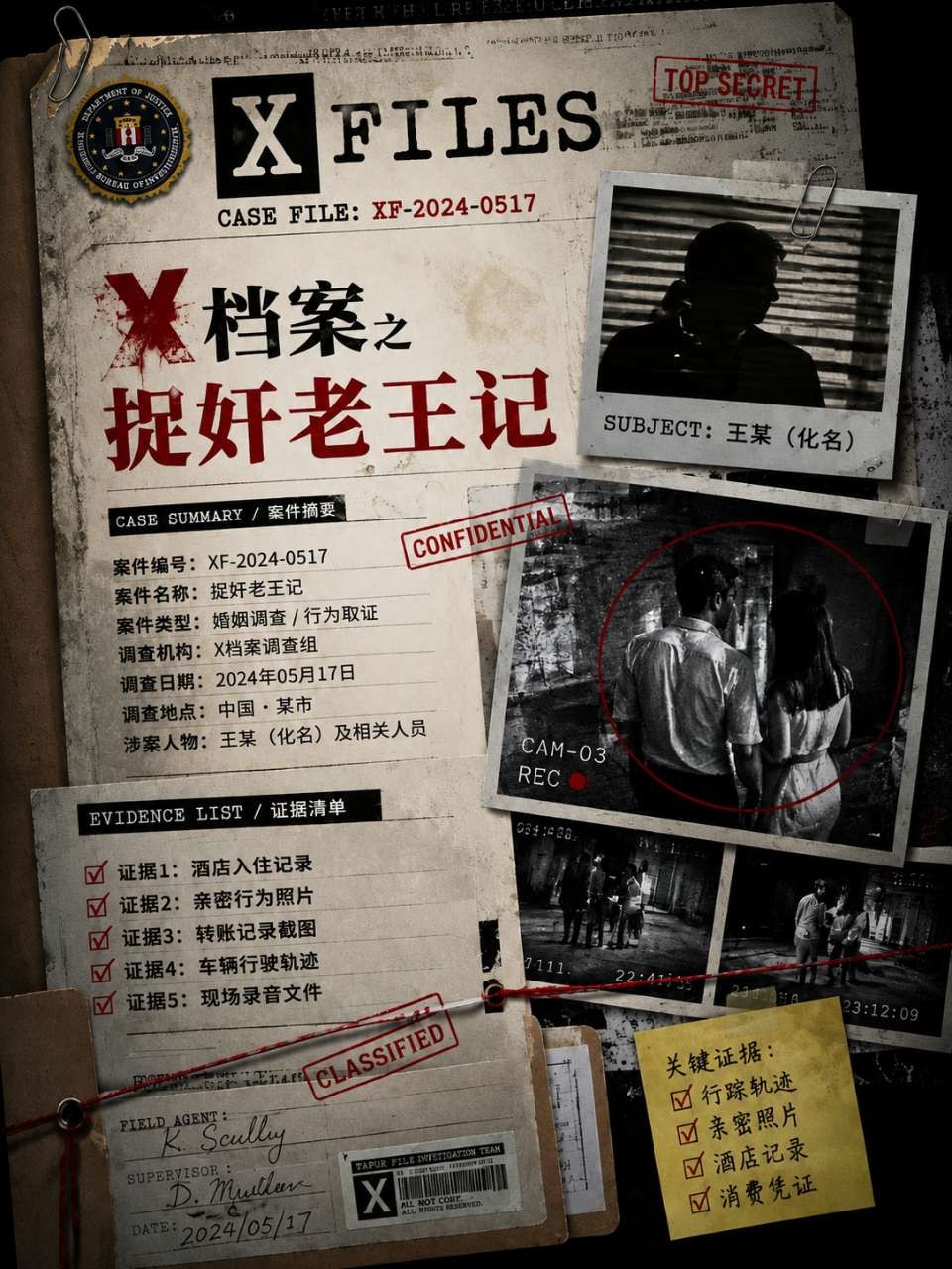 X档案之捉奸老王记